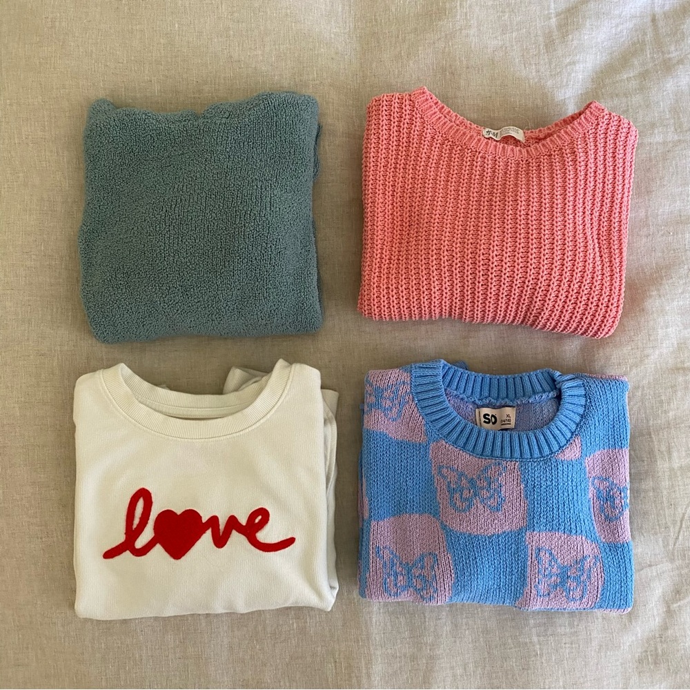 Girls Sweater and Hoodie Bundle Size M/L 8-10, 10-12